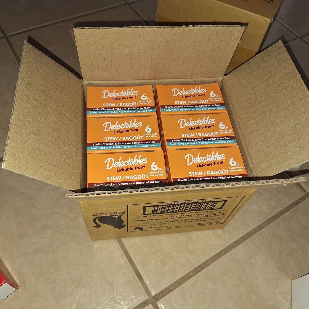 NIB-6 boxes of 6 packets (36 Packets total) Hartz Delectables Stew for Cats - Picture 2 of 6